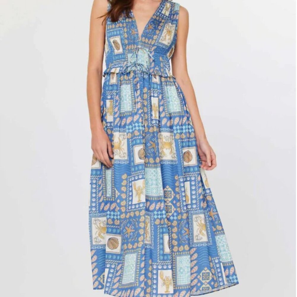 Current Air - Coastal Tile Printed Dress